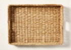 Hearth   Hand Natural Woven Rattan Structured Serving Tray W  Handles 14  X 20 