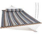 Quilted Double Hammock For Outside With Pillow  Ocean Isle By Sunnydaze