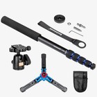 69  Aluminum Monopod With Tripod Base   Ball Head For Dslr