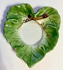 Vintage Leaf Candle Holder Tea Light Ceramic Heart Shaped Andrea By Sadek
