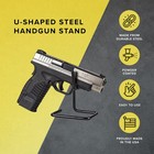 Universal Semi Auto   Revolver Hand Gun Stand Pistol Display Powder Coated Steel