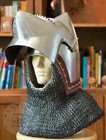 14 Gauge Steel Medieval Churburg Bascinet Helmet W Aventail
