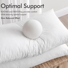 Euro Pillow Insert 28x28 Inch  Feather Mix Polycotton With Cotton Fabric Squa   