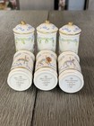 Lenox 1993 Spice Carousel Complete Set Of 24 Porcelain Jars Gold Accent 