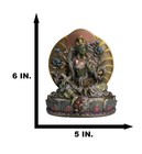 Buddhism Decor Buddha Collectible Seated Green Tara Figurine 6  Tall Bodhisattva