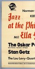 Jazz At The Philharmonic     Rare Vintage Original Frankfurt 1959 Concert Poster