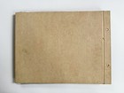 Vtg Empty Photo Album Scrapbook Beige 45 2-sided Pages 10 5 x 13 5  Unused Read