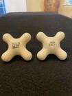 Vnt Porcelain White Cross Faucet Knobs Rare Hot   Cold Salt Water Knobs Cool 