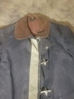 Vintage Fire Department Coat Globe Co Canvas Firefighter Wool Lined Jacket