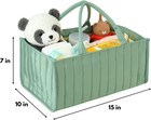 Pandaear Baby Diaper Caddy Organizer  Large Nursery Storage Basket With Handle  