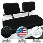 Ezgo Marathon 1976-1993 Golf Cart Replacement Seat Cover Black Vinyl Staple-on