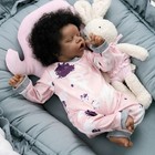 Realistic Black Reborn Dolls Biracial Baby Girl African American Newborn Doll Us