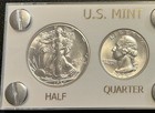 1939 Silver Us Mint Year Set Gem Bu Coins White Capital Holder Display Box
