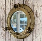 Antique Porthole Wall Hanging Nautical 12  Window Mirror Vintage Style Decor