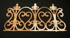 Antique Fence Section 18  Ornate Cast Wrought Iron Architectural Wall Art Decor