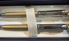 Cross Athens Champagne    Chrome Ballpoint Pen   0 9mm Pencil Set With Gift Box