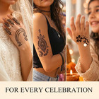 18 Sheets 97pcs Henna Tattoo Stencil Kit  Reusable Mehndi Templates