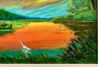  800     Oil On Board Florida Sunset Highwaymen Michael Love Al Black