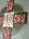 Newark Nj 1916 Embossed Religious Cross Floral Easter Greeting Card Postcard Vtg