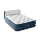 Intex Air Mattress Inflatable Queen 18  Pillow Top Electric Pump And Headboard