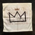 Basquiat Art Artist Cushion Cover 18  X 18  Gold Brown Yellow Jean-michael