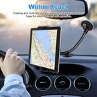 360   Car Windshield Mount Holder Suction Cup Long Gooseneck Cell Phone Gps Stand