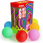 Colored Ping Pong Balls - 6 Pack  Table Tennis Balls For Games   Tournaments