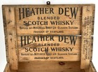 Vintage Heather Dew Scotch Whiskey   Great Western Champaign Wood Crate