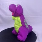 Fisher Price Dinosaur Purple Green Dino Roar 1992 Puffalump Squeeze Plush Toy