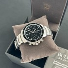 Bulova Marine Star 96b272 Black Dial Men s Quartz Chronograph Watch 45mm