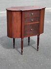 Antique Mahogany Martha Washington Sewing Stand C  1900