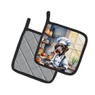 German Wirehaired Pointer The Chef Pair Of Pot Holders Dac6255pthd