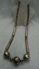 Stunning Vintage Native American Navajo Sterling Multi Shapes Beads Necklace 