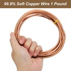 99 9  Soft Copper Wire  6 Gauge 4 Mm Diameter 13 Feet 4 1 M 1 Pound Spool