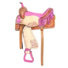 Barrel Racing Hand-tool Leather Horse Saddle Western Racer Equestrian Trail Tack