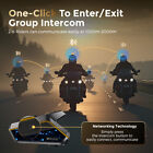 2pcs Motorcycle Helmet Intercoms Headsets 1km Bluetooth With Fm Radio Interphone