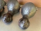 Lot Of 4 Antique Clawfoot Cast Iron Tub Ball claw Bath Tub Feet Legs With Scales