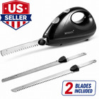 Electric Knife  Electric Carving Knife With 2 Serrated 8    Stainless Steel Blades