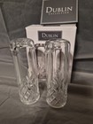 Godinger Dublin Crystal Collection Salt And Pepper Shaker Set 4 25  New In Box