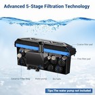 Medium Pond Filter With Filter Media Outdoor Koi Fish Aquarium Tank Filtration