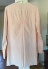 New Travelsmith  Xl  Pink Tunic Smock  Womens Shirt  Button Front Long Sleeve