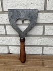 Rare Antique Swedish Meat Chopper Heart Shape 18 Cm 7 1    Primitive Kitchen Tool