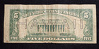1934 A Hawaii  5 Federal Reserve Note Wwii Emergency Issue