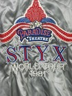 Styx Vintage 1981 Embroidered Satin Jacket Xl