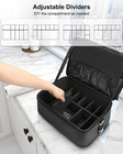 Professional Makeup Case Large Organizer With Adjustable Dividers And Clear