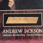 Andrew Jackson Handwritten Word Removed From An Autograph Letter Signed Bas