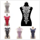 Embroidery Applique Patch Lace Floral Hollow Out Sewing For Evening Dress