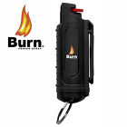 5 Burn Pepper Spray 1 2oz Self Defense Keychain Safety Lock Case Black Molded