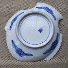 Flounder Plate Japan Arita Porcelain Pottery Meiji Period Blue White Platter Old