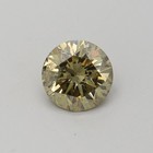 1 03 Carat  Fancy Dark Brown Greenish Yellow  Round Shape  I2 Clarity  Gia